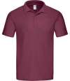 SS229 630500 Fruit of the Loom Original Piqué Polo Shirt Burgundy colour image